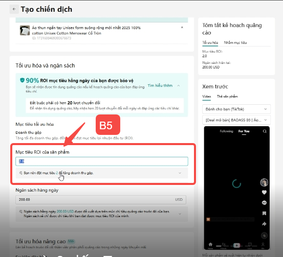 Hướng dẫn tạo chiến dịch chạy quảng c&aacute;o GMV Max chi tiết từ A đến Z
