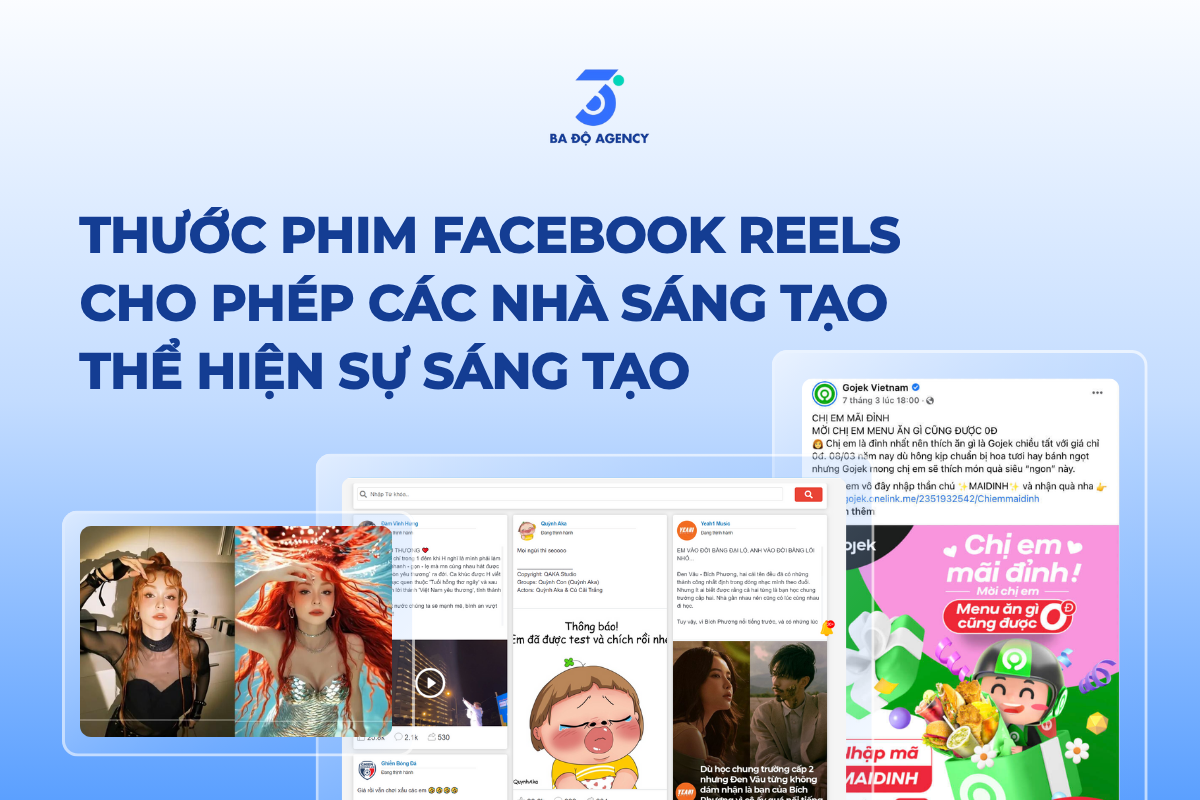 Thước phim Facebook Reels cho phép các nhà sáng tạo thể hiện sự sáng tạo của mình