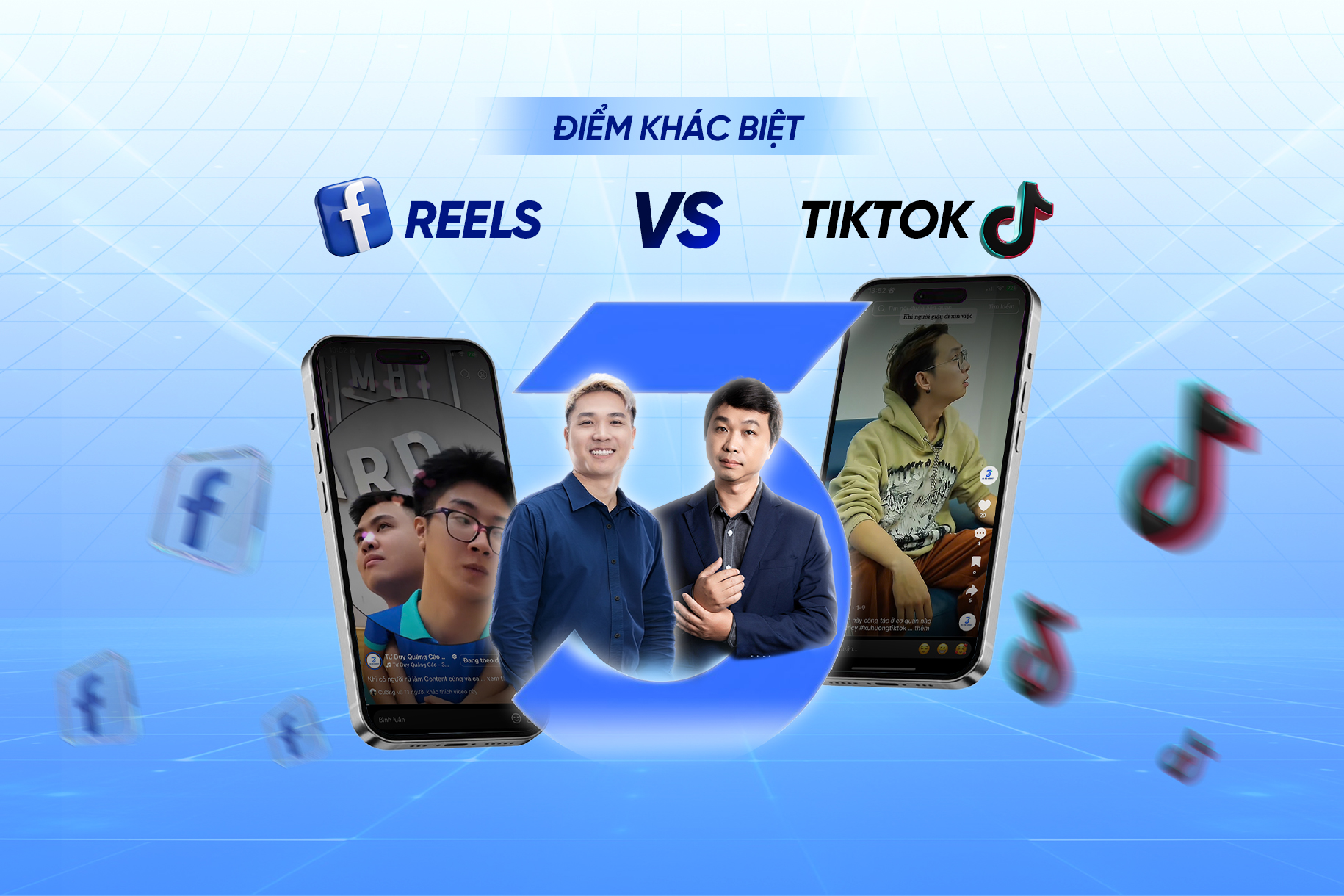 Sự khác biệt của Facebook Reels và TikTok Reels