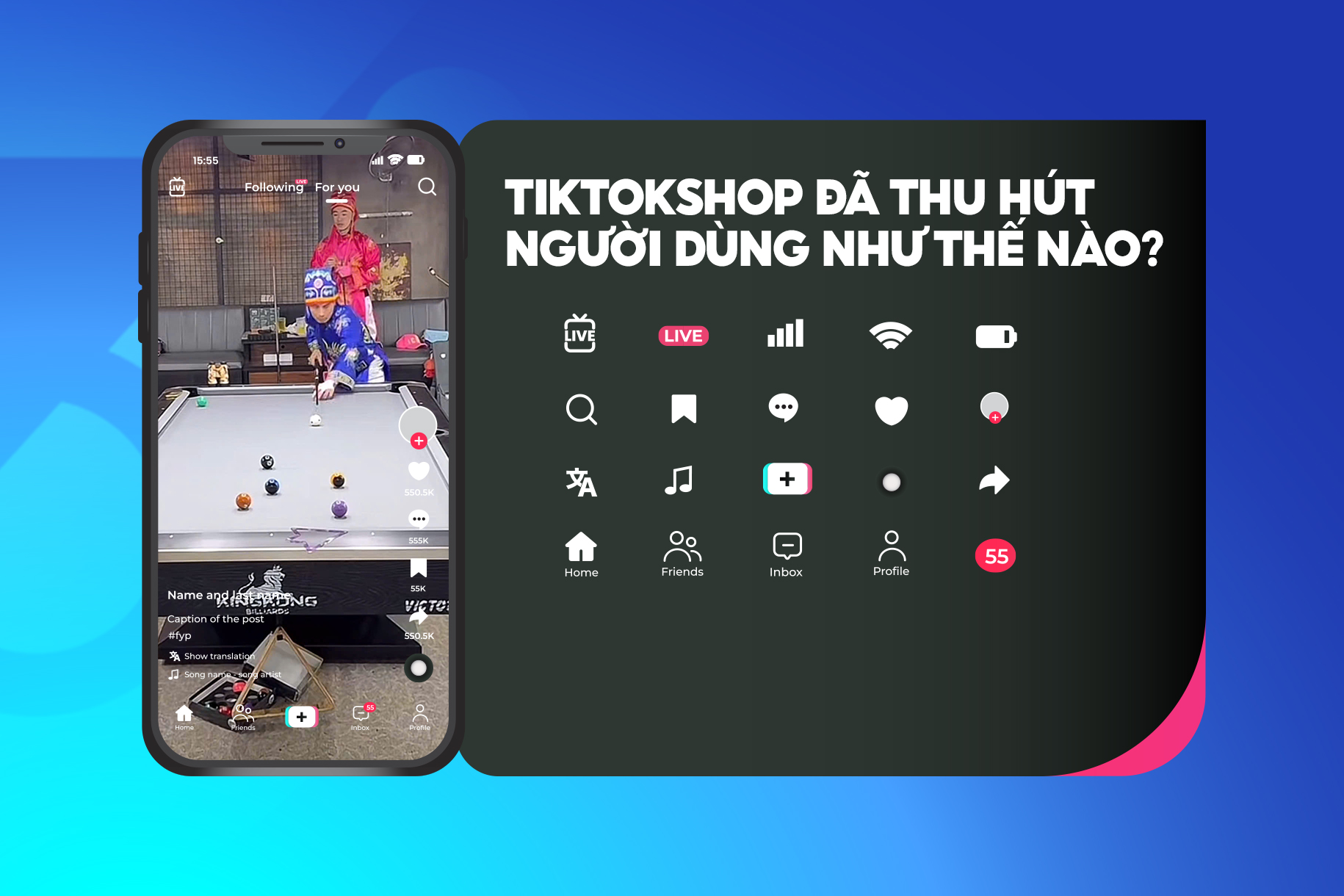 Tiktok thu hút hàng ngàn người xem