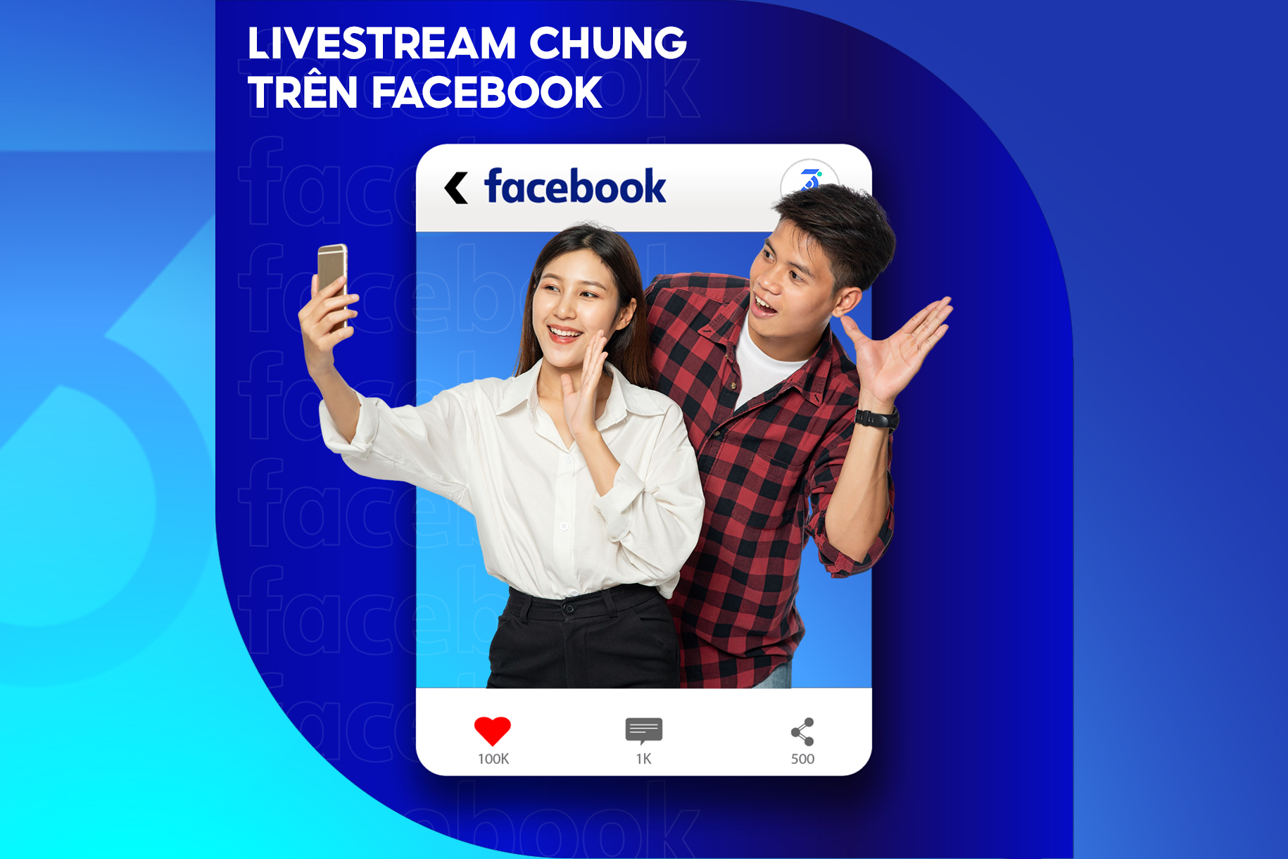tính năng livestream chung trên facebook