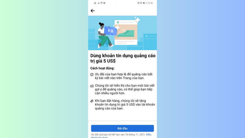 Hướng dẫn nhận tín dụng quảng cáo của Facebook