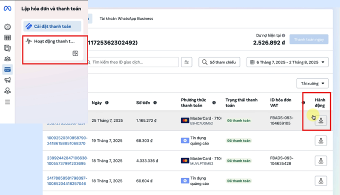 thuế facebook ads