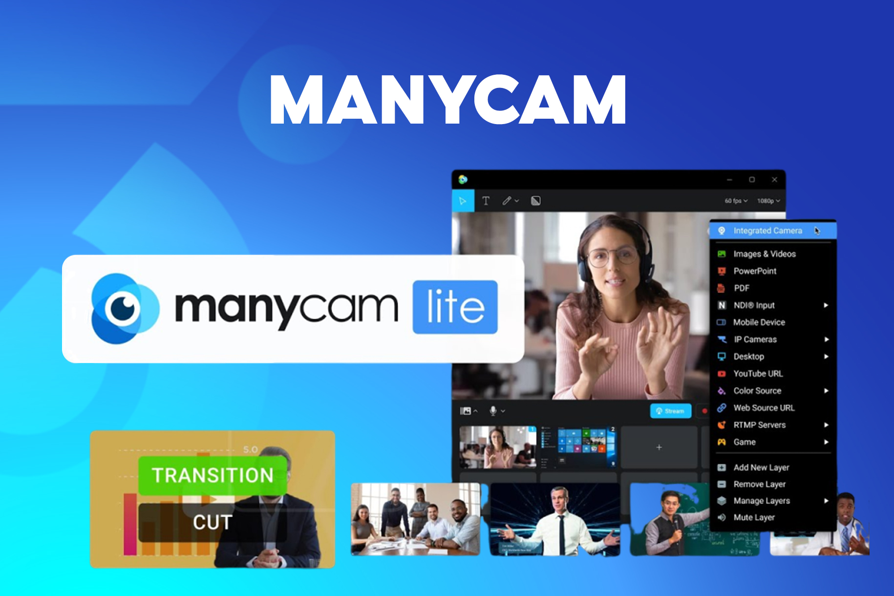 Phần mềm hỗ trợ làm đẹp khi livestream - ManyCam