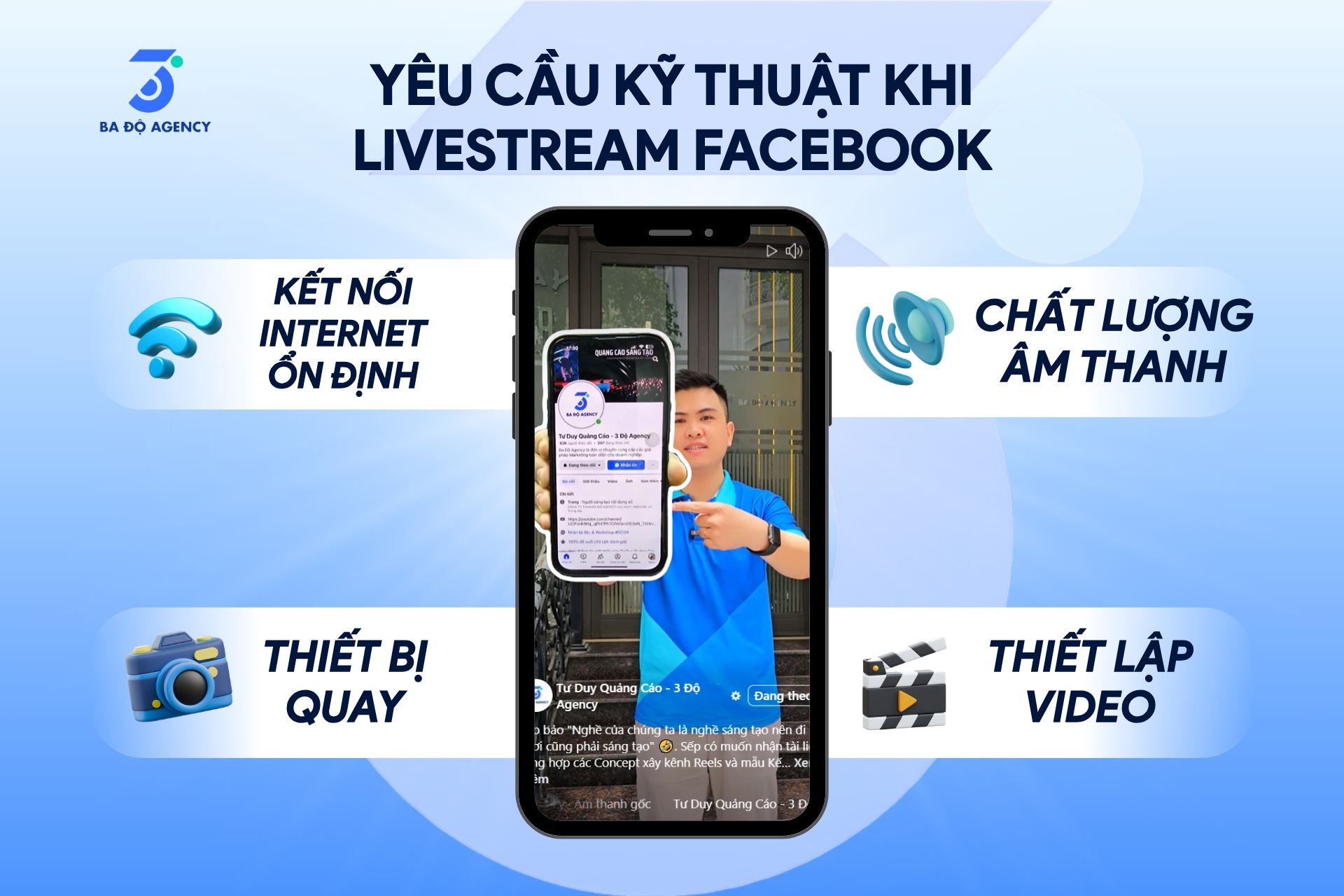 Yêu cầu kỹ thuật livestream trên Facebook