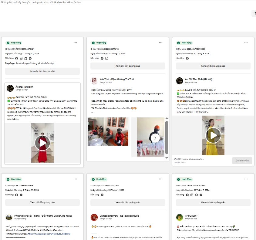 thư viện quảng c&aacute;o