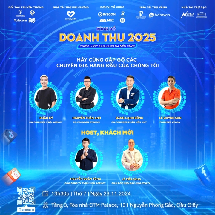 Sự Kiện “Bùng Nổ Doanh Thu 2025 - Chiến Lược Bán Hàng Đa Nền Tảng”